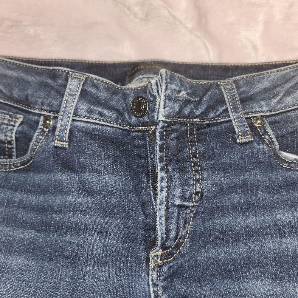 SILVER Slim Boot Cut Jeans, 29x35, Dark Wash, EUC - Picture 2 of 7